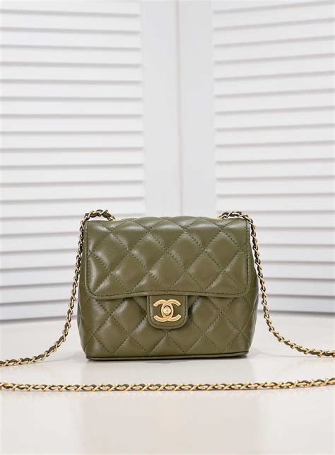 bolsa chanel verde militar|farfetch bolsas chanel.